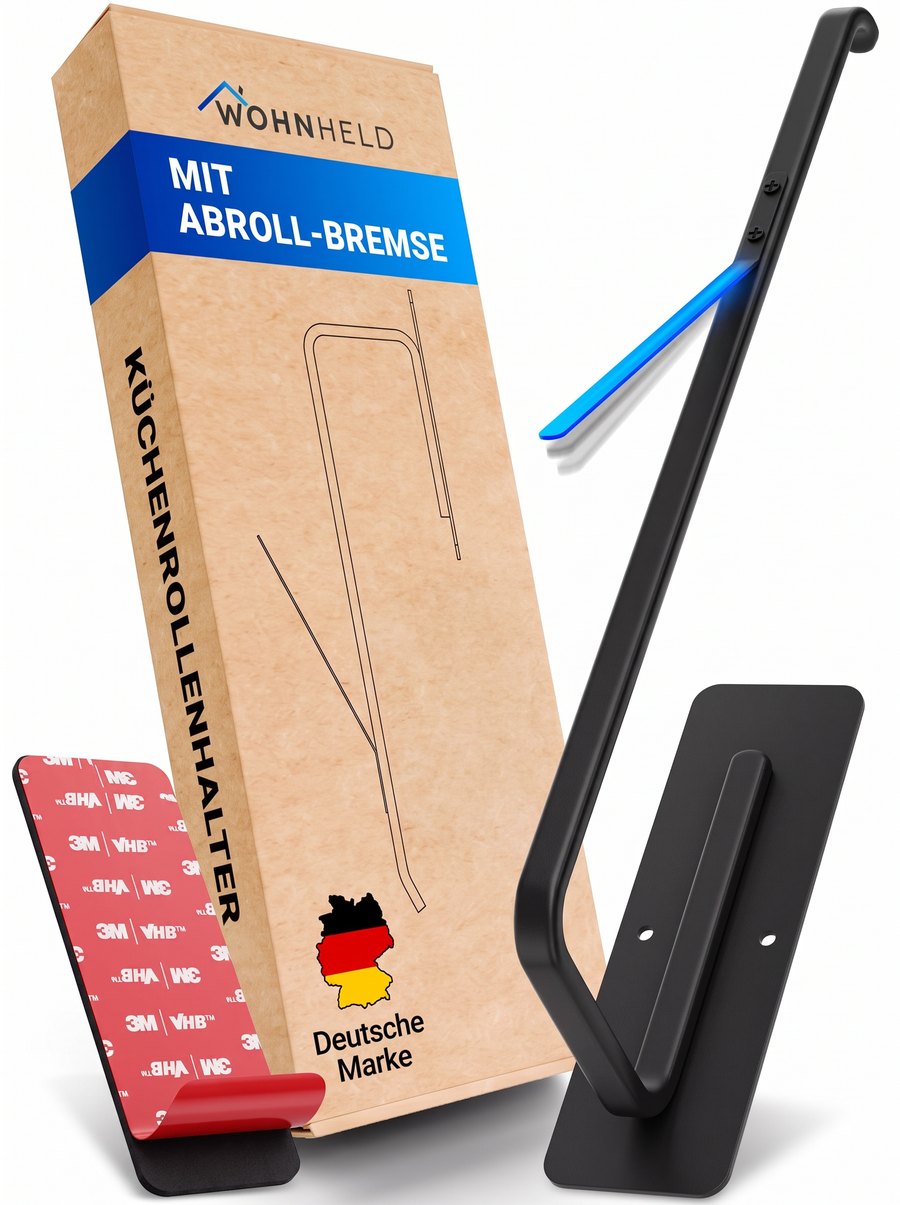 WOHNHELD Küchenrollenhalter 2.0 mit Verpackung