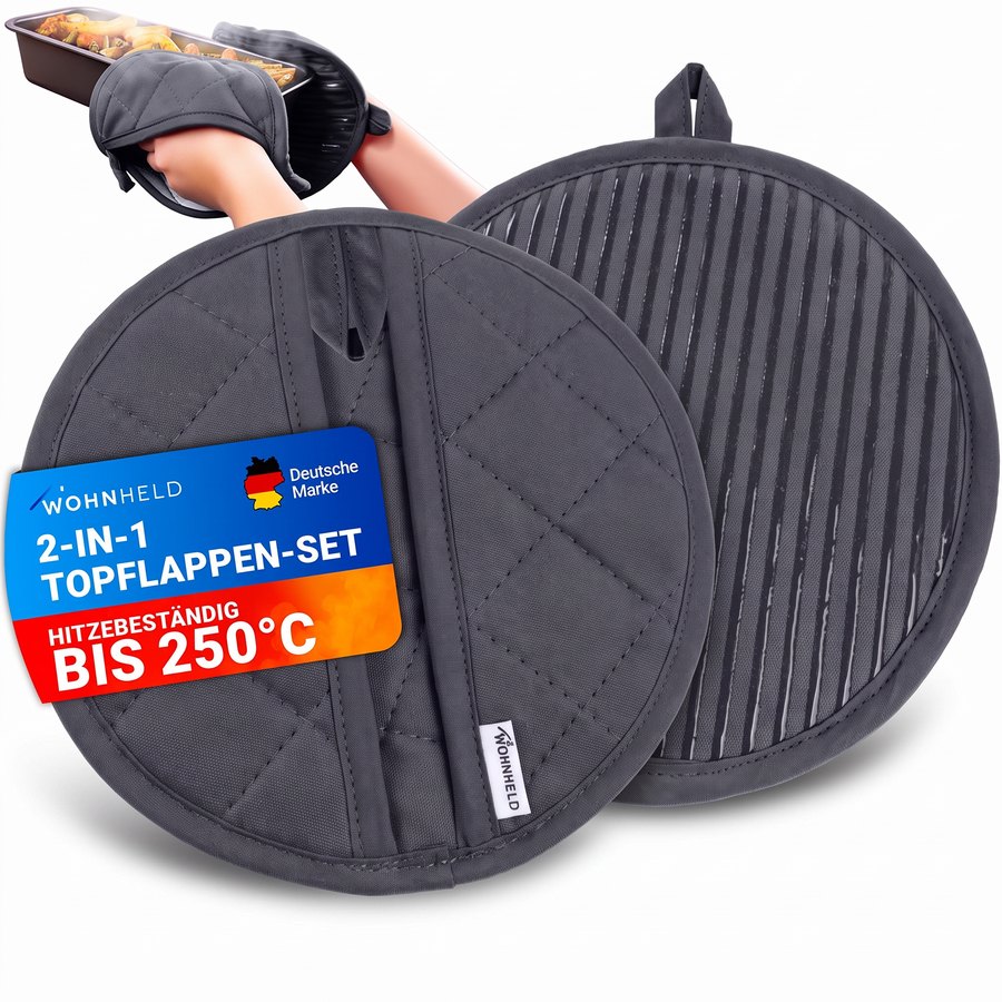 WOHNHELD Topflappen-Set