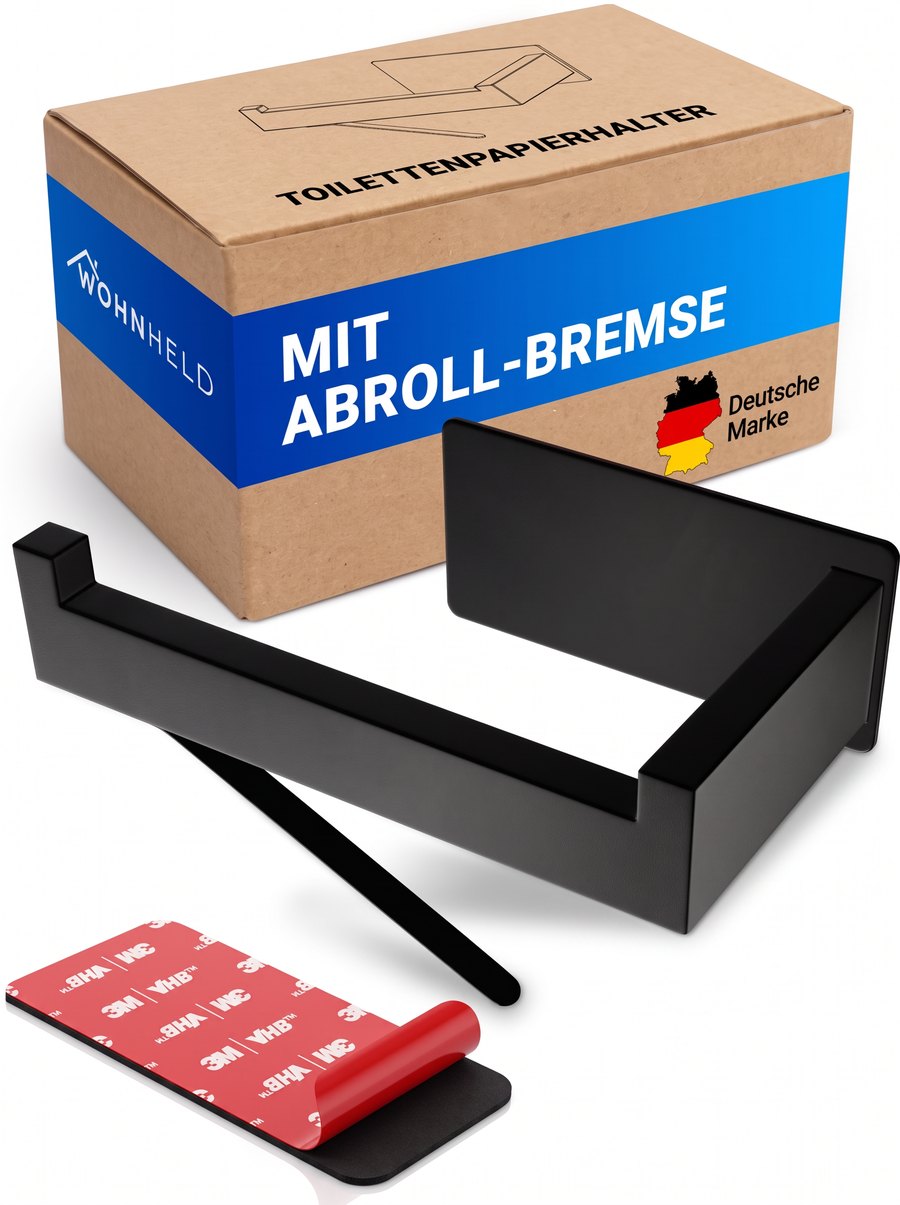 WOHNHELD Toilettenpapierhalter mit Verpackung