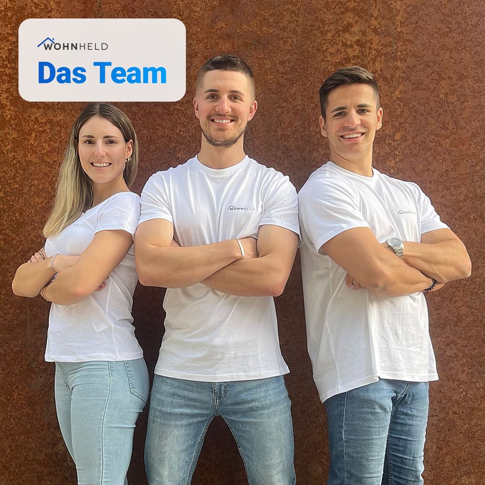 Das WOHNHELD-Team: Corina, Michael und Florian